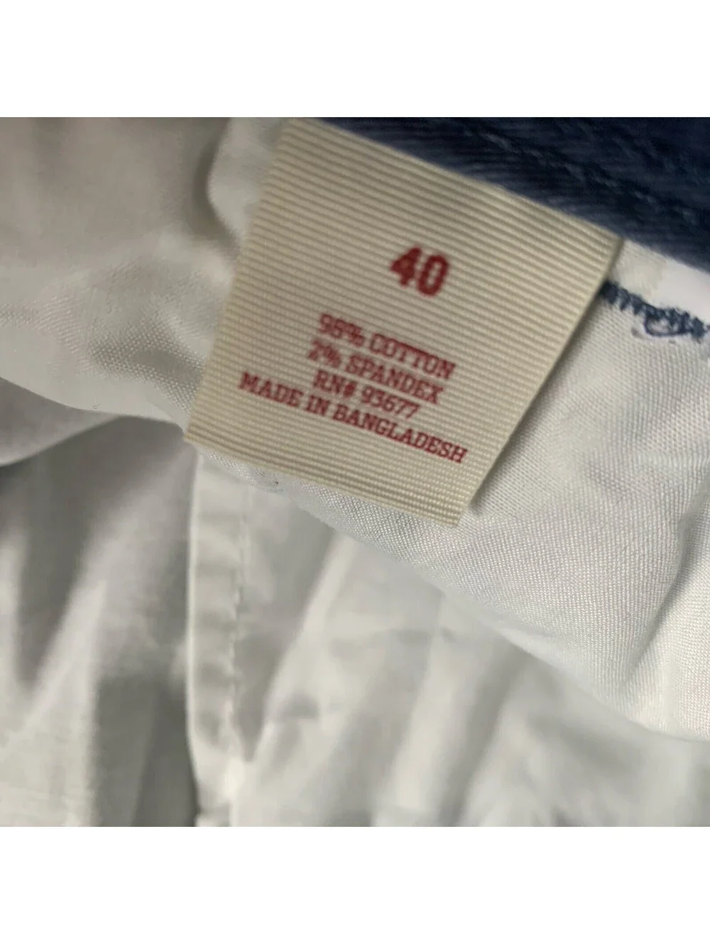 AriZona Chino Shorts Mens 40 Flex Classic Fit Pineapple Blue Cotton New